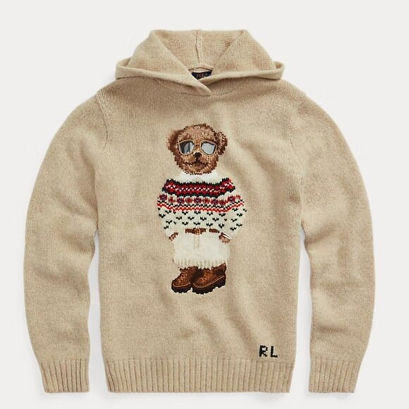 Polo Ralph Lauren Women's Teddy Bear Wool & Cashmere Hoodie. Size Medium - Picture 2 of 11